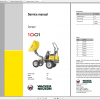 Wacker Neuso Wheel Dumper 1001 Operator Service Manual Spare Parts Catalog 1