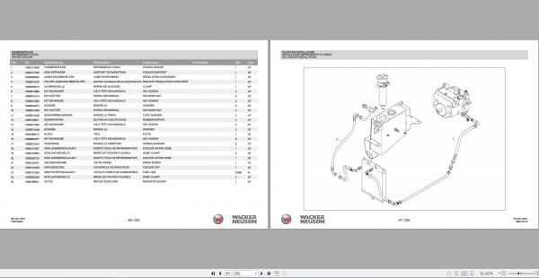 Wacker Neuso Wheel Dumper 1501 Service Manual Spare Parts Catalog 2