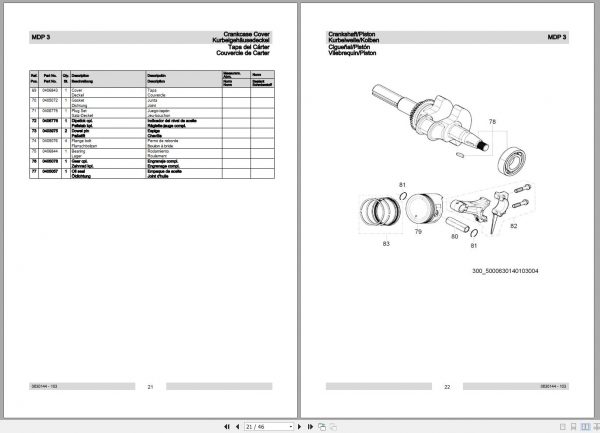Wacker Neuson Dirt Water Pumps MDP3 Operators Parts Manual EN DE ES FR 3