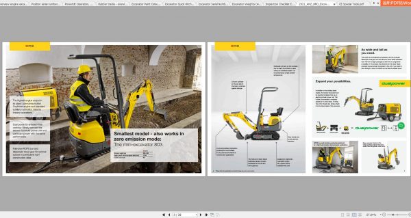 Wacker Neuson Excavators Overview Supplement Manuals 2