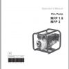 Wacker Neuson Fire Pumps MFP 1.5 MFP 2 Operators Parts Manual EN DE ES FR 1