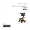 Wacker Neuson Light Tower ML425 ML440 ML240 Parts Assembly Instruction Operators Manual 2016 1