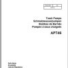 Wacker Neuson Pumps APT4 APT4S Base Diagram Maintenance Operators Parts Manual EN DE ES FR 2