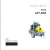 Wacker Neuson Pumps APT8 APT8S Base Diagram Maintenance Operators Parts Manual EN DE ES FR 1