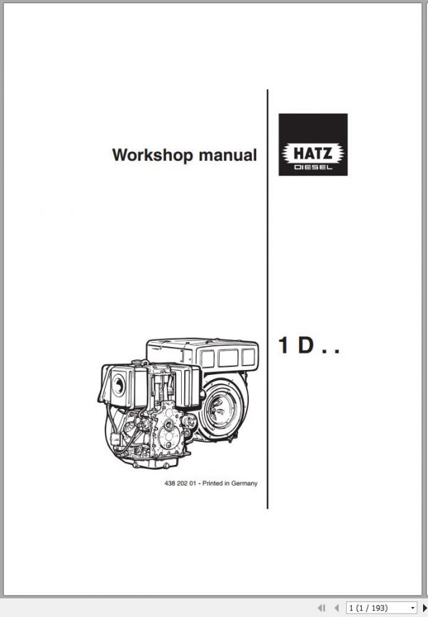 Wacker Neuson Pumps PTS4H PTS4V PTK4 Hatz Operators Repair Parts Manual EN DE ES FR IT 1