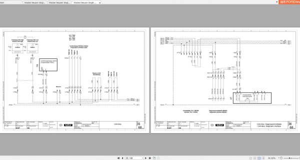 Wacker Neuson Single Drum Roller Hamm H222 Service Manual System Manual Wiring Diagram 3