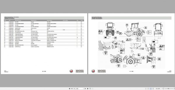Wacker Neuson Single Drum Roller RC70 Spare Parts Catalog 2016 5100021297 2