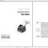 Wacker Neuson Single Drum Roller RS600A Operators Manual Spare Parts Catalog 1