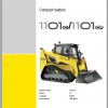 Wacker Neuson Skid Steer Loader Track 1101 Service Operators Parts Manual EN DE FR 2