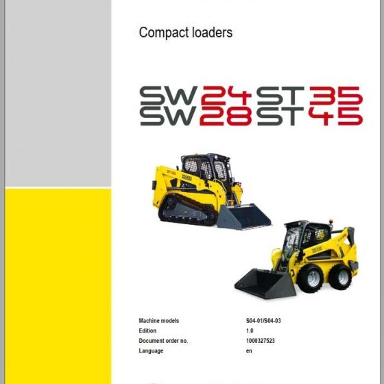 Wacker Neuson Skid Steer Loader Track ST28 Error Codes, Service