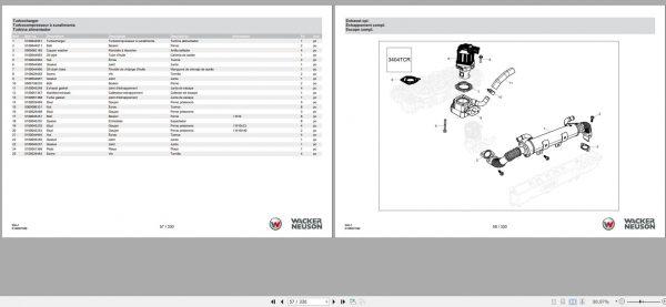 Wacker Neuson Skid Steer Loader Track ST50 Error Codes Service Operators Parts Manual EN FR ES 3
