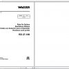 Wacker Neuson Tandem Roller RD27 Service Manual Spare Parts Catalog 0620037 2