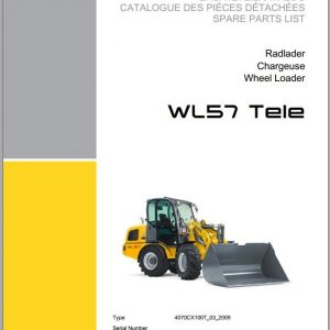 Wacker Neuson Telehandlers WL57 Operators Service Parts Manual 1000290040 EN FR DE 1