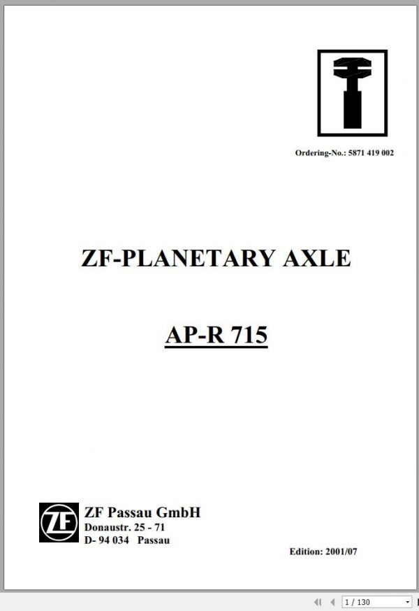 Wacker Neuson Telehandlers WL57 Operators Service Parts Manual 1000290040 EN FR DE 2