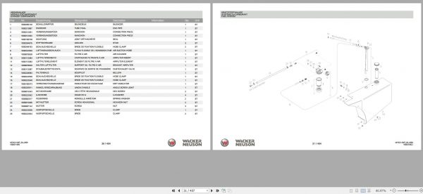 Wacker Neuson Telehandlers WL57 Operators Service Parts Manual 1000290040 EN FR DE 3