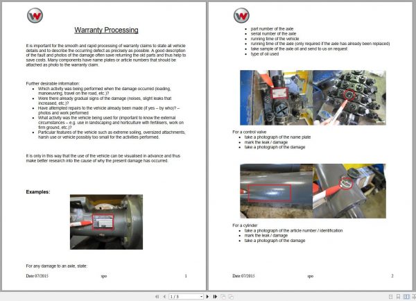 Wacker Neuson Telehandlers Warrantly Information 2015 1 1