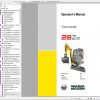 Wacker Neuson Track Excavators 28Z3 Operator Service Manual Spare Parts Catalog 2
