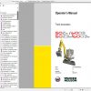 Wacker Neuson Track Excavators 50Z3 Operator Service Manual Spare Parts Catalog 1