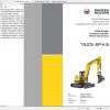 Wacker Neuson Track Excavators 75Z3 Operator Service Manual Spare Parts Catalog 3