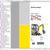 Wacker Neuson Track Excavators ET16 Operator Service Manual Spare Parts Catalog 2