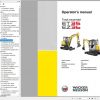 Wacker Neuson Track Excavators ET35 EZ36 Operator Service Manual Spare Parts Catalog 1