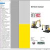 Wacker Neuson Track Excavators ET35 EZ36 Operator Service Manual Spare Parts Catalog 2