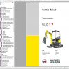Wacker Neuson Track Excavators EZ17 CN Operator Service Manual Spare Parts Catalog 1