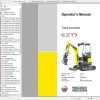 Wacker Neuson Track Excavators EZ17 CN Operator Service Manual Spare Parts Catalog 2