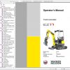 Wacker Neuson Track Excavators EZ17 Operator Service Manual Spare Parts Catalog 1