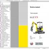 Wacker Neuson Track Excavators EZ17 Operator Service Manual Spare Parts Catalog 2