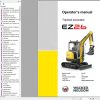 Wacker Neuson Track Excavators EZ26 Operator Service Manual Spare Parts Catalog 1