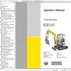 Wacker Neuson Track Excavators EZ28 Operator Service Manual Spare Parts Catalog 1