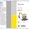 Wacker Neuson Track Excavators EZ28 Operator Service Manual Spare Parts Catalog 2