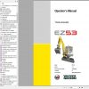 Wacker Neuson Track Excavators EZ53 Operator Service Manual Spare Parts Catalog 1