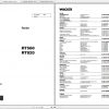 Wacker Neuson Trench Roller RT 560 Operators Manual Service Manual Spare Parts Catalog 0009000 1
