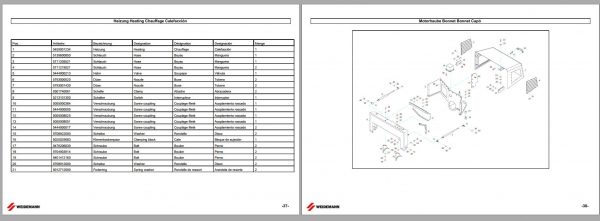 Wacker Neuson Weidemann Wheel Loaders 4004 D D Parts Manual 5056400405 EN ES DE FR 2