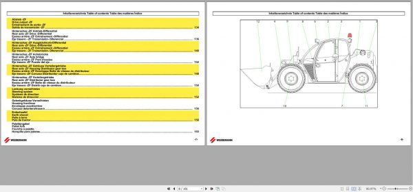Wacker Neuson Weidemann Wheel Loaders T 5625 CX80 Parts Manual 5056562505 EN ES DE FR 2