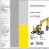 Wacker Neuson Wheel Excavators EW100 Operator Service Manual Spare Parts Catalog 1