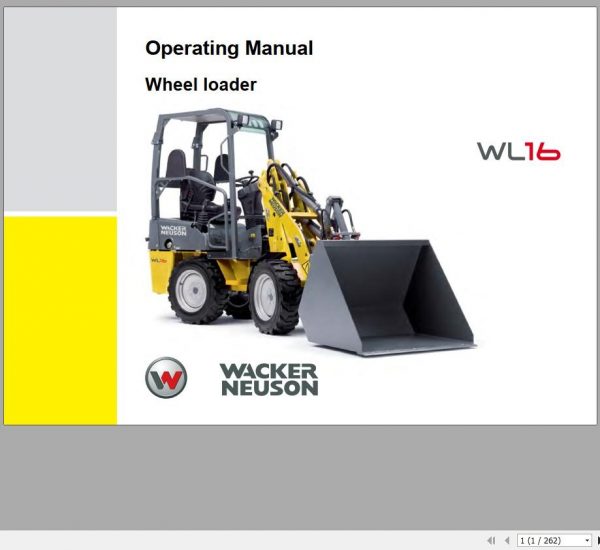 Wacker Neuson Wheel Loaders WL16 Joystick Parts Operating Manual Parts Manual 1000290063 EN FR DE 3