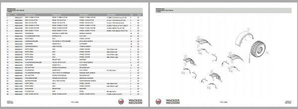 Wacker Neuson Wheel Loaders WL34 Operators Service Parts Manual 1000290061 EN ES IT DE FR 3