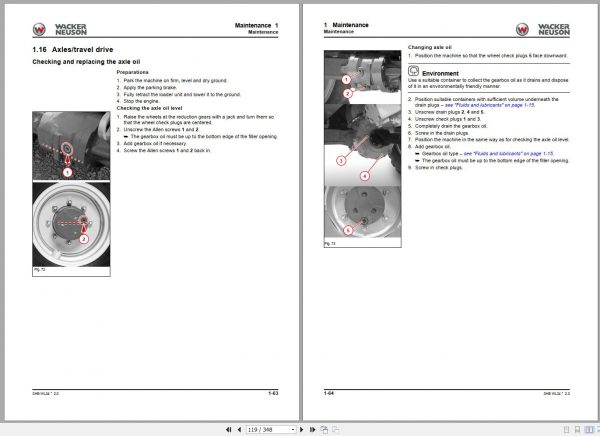 Wacker Neuson Wheel Loaders WL34 RL40LP Operators Service Parts Manual 1000412137 EN ES IT 3