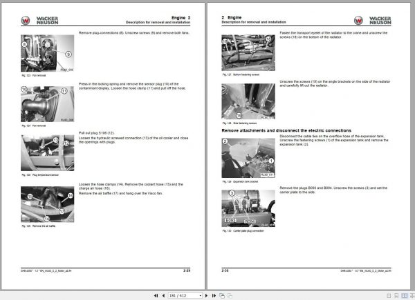 Wacker Neuson Wheel Loaders WL70 Operators Service Parts Manual 1000301875 EN FR DE 3