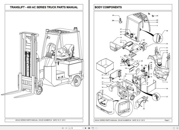 Bendi 400 AC Series Service Manual Parts Manual 2