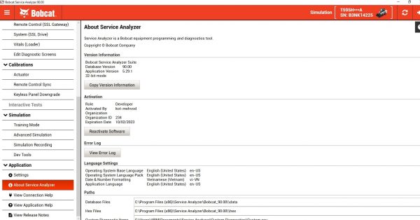 Bobcat BATS 11.2021 Bobcat Service Analyzer 90.00 02.2022 Diagnosis Software DVD 1