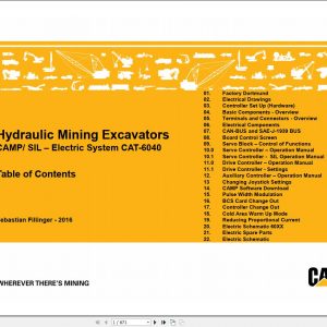 CAT 6040 Hydraulic Mining Excavators CAMPSIL Electric System 1