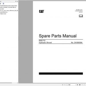 CAT 6060 FS Hydraulic Mining Shovel Spare Parts Manual 3102184.00 REV15 07.2014 1