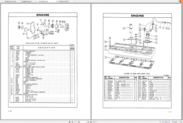 CAT Forklift V40B Service Manual Dissasembly Assembly Parts Catalog 09.2021 3