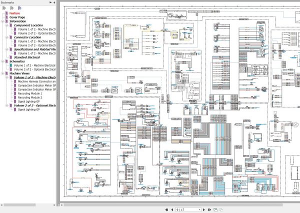 CAT Vibratory Compactor CP 533E CS 533E Electrical System Schematic 2