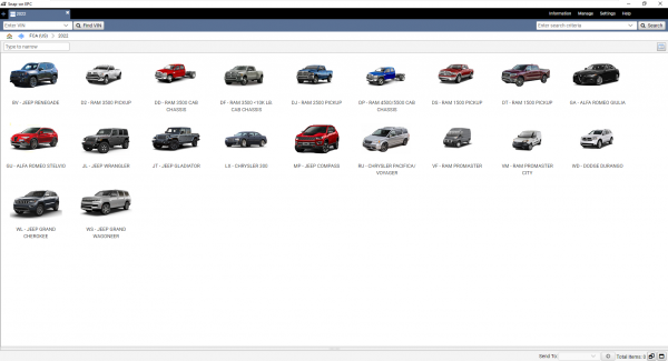 Chrysler Fiat FCA EPC5 International 02.2022 Spare Parts Catalogue 3