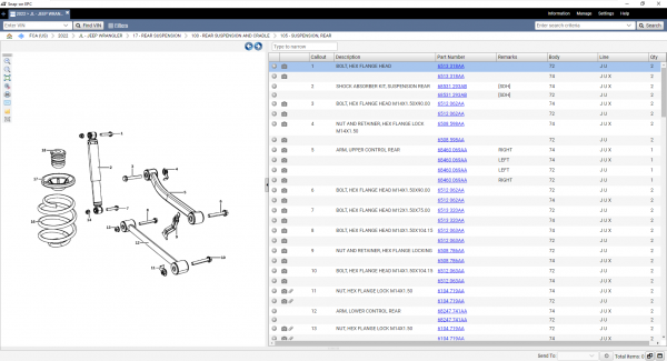 Chrysler Fiat FCA EPC5 International 02.2022 Spare Parts Catalogue 7